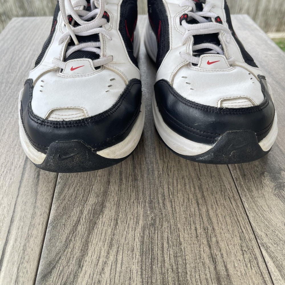 Nike Air Monarch IV Shoes Men 12 White Black Training 415445-101 Walking Sneaker - Picture 4 of 11